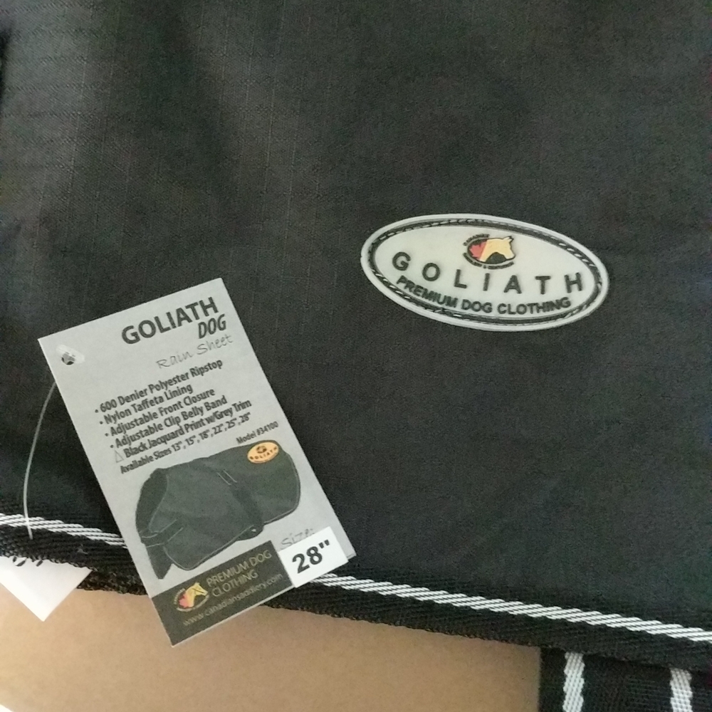 Goliath Dog Rain Sheet NWT